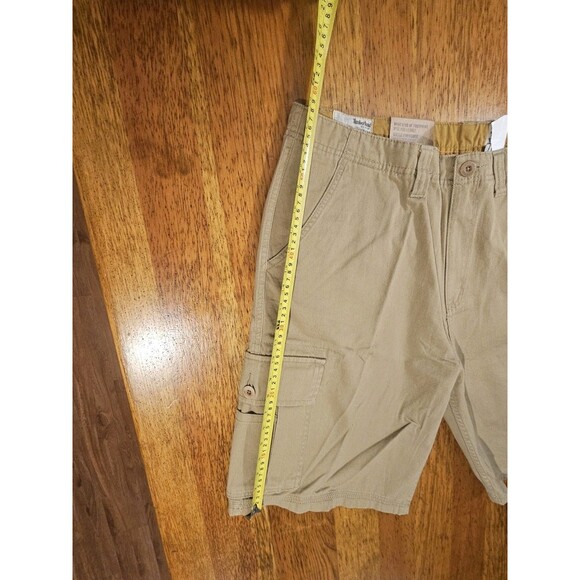 TIMBERLAND Shorts Khaki Brown Cargo Outdoor Gear Stretch Men Size 38 - Picture 5 of 12